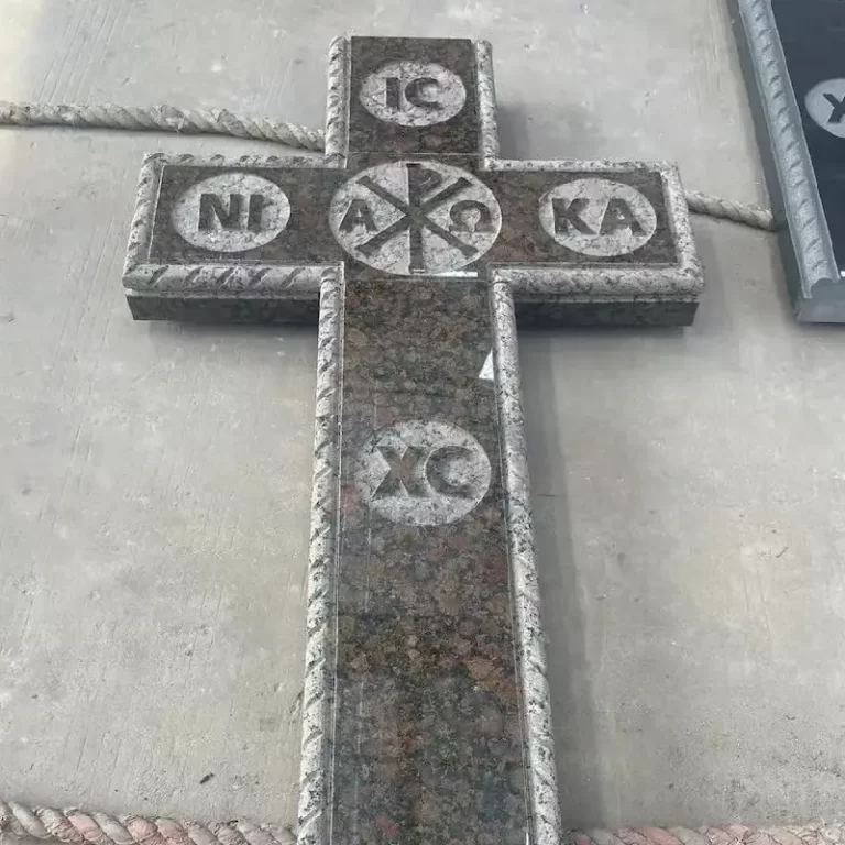 Romanian Orthodox Granite Cross