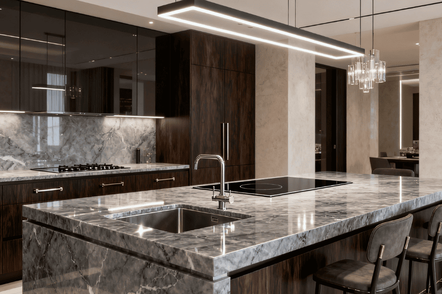 marble kitchen countertops