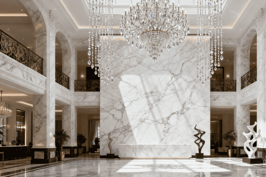 White marble for Luxury Hotel 