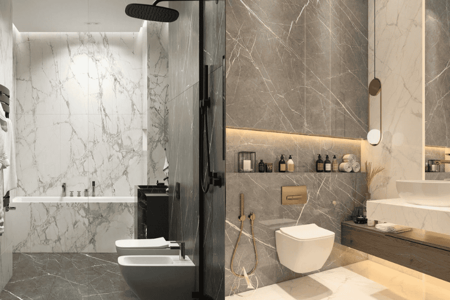 Carrara marble for bathrooms