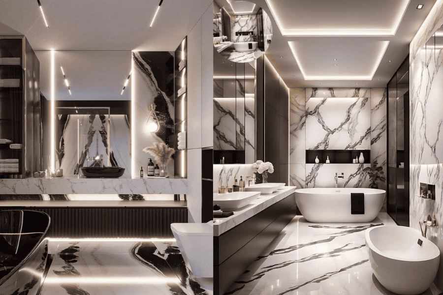 Marble Flooring for Bathrooms