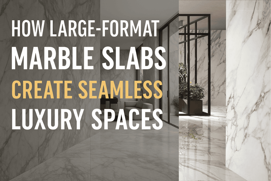 How Large-Format Marble Slabs Create Seamless Luxury Spaces
