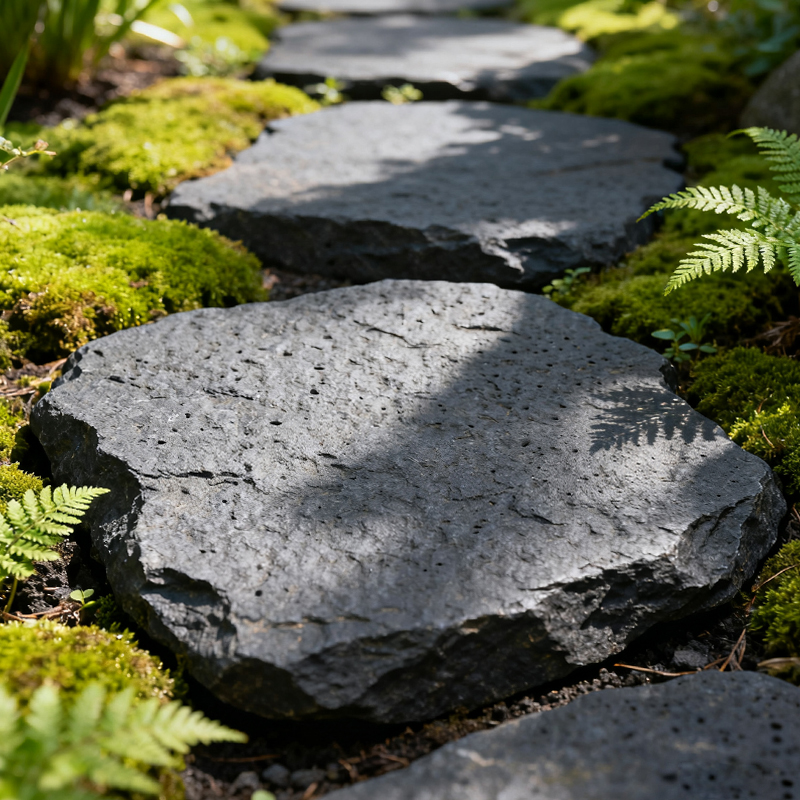Basalt Garden Stepping Stone1