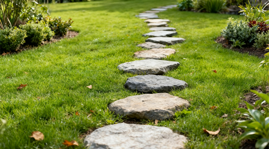 Basalt Garden Stepping Stone1