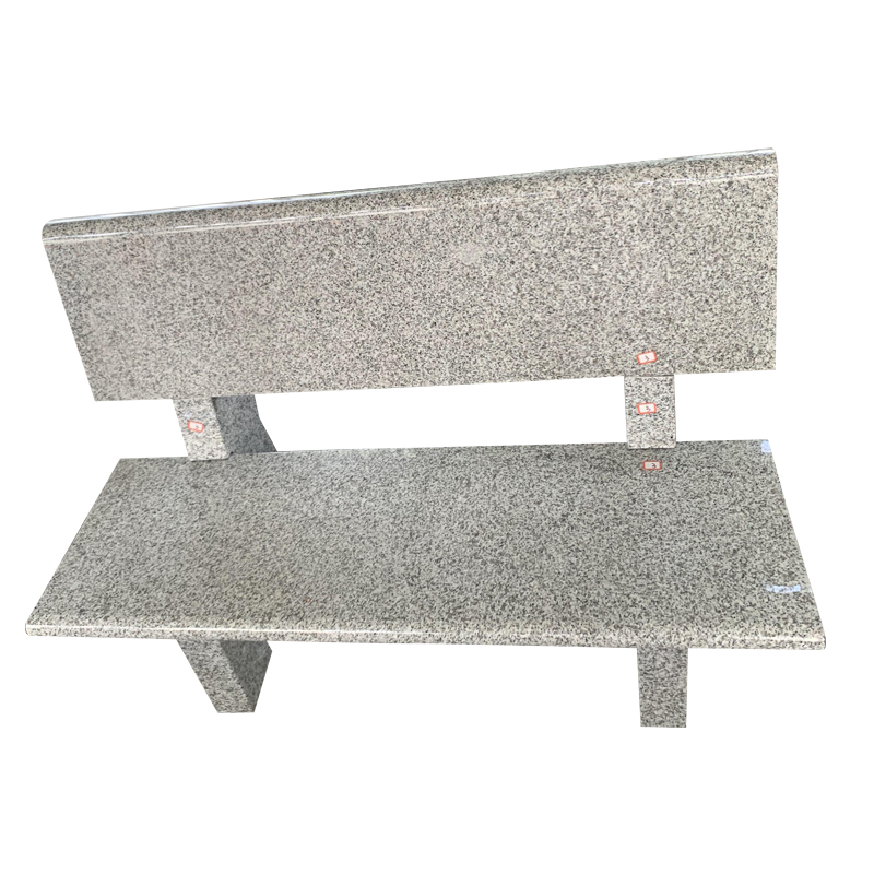 Custom Light Gray Granite Bench