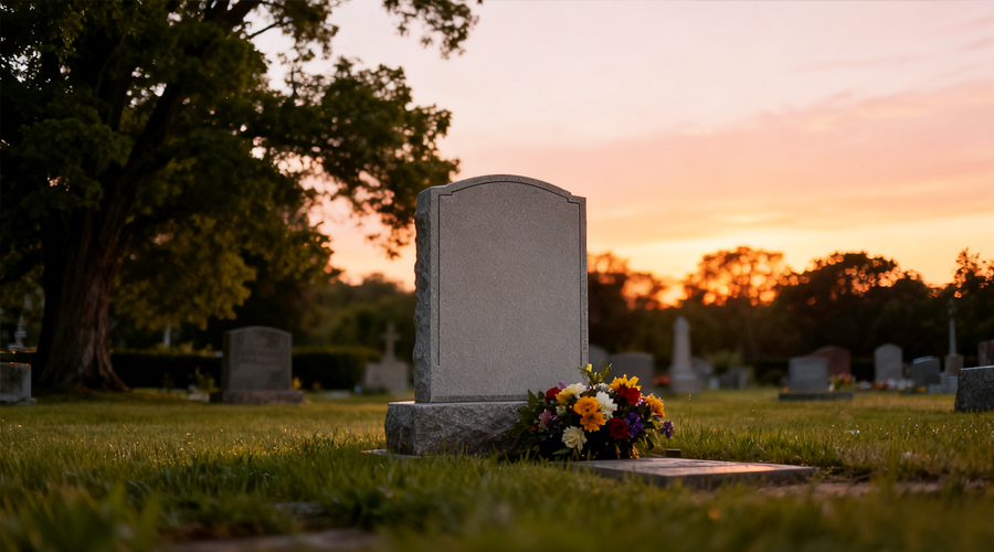 Blank Grave Traditional Headstone