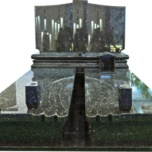 Blue Pearl double gravestone