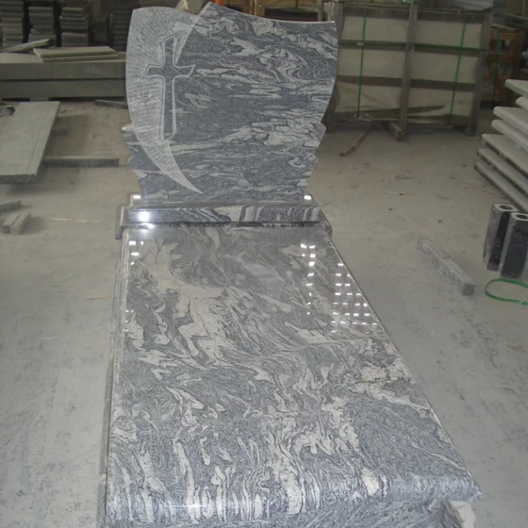 Exquisite Cross Engraving Tombstone