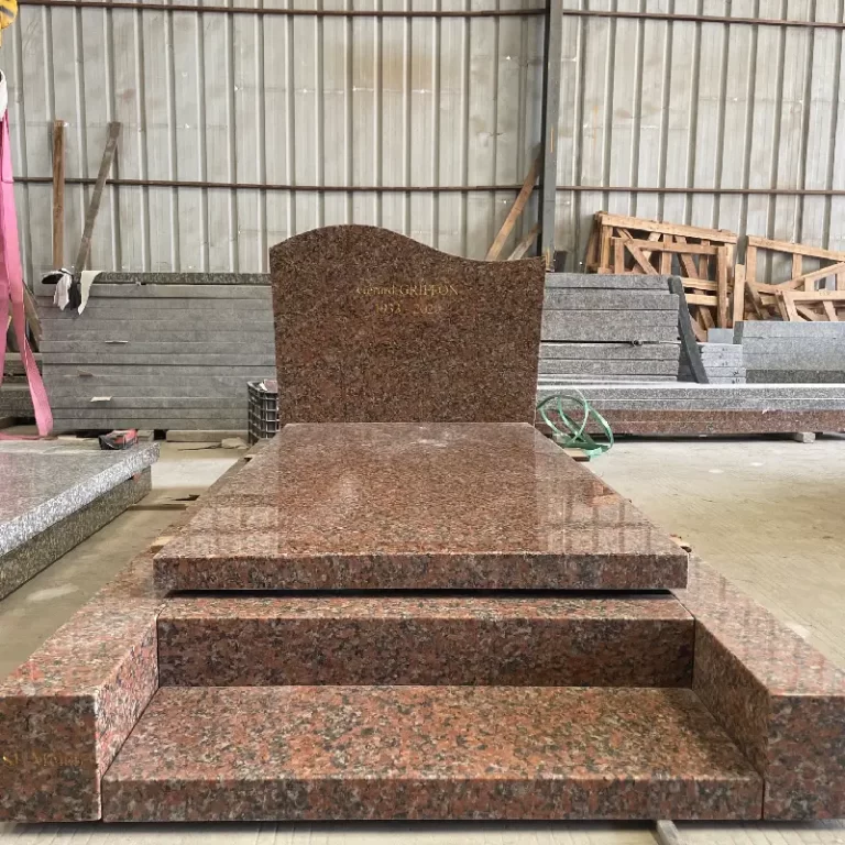 562 French-Style Granite Full Kerb Memorial