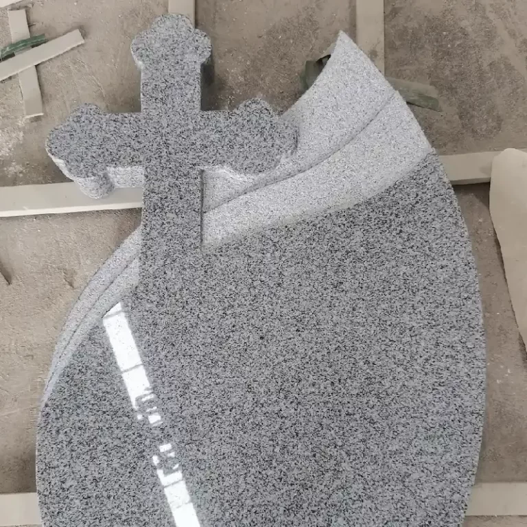 G603 Gray Granite Hungary-Style Wave Cross