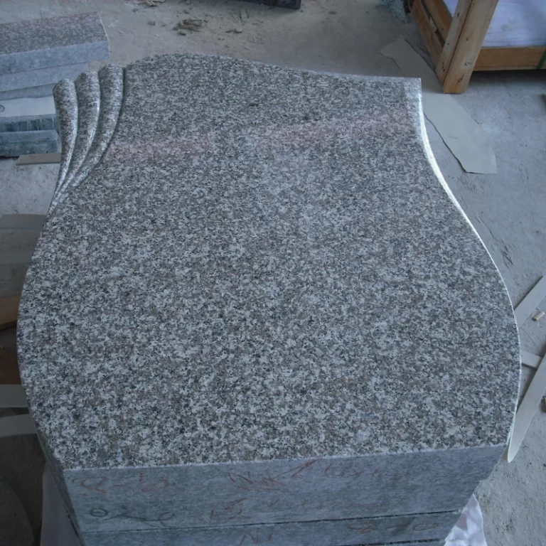 G664 Headstone with Wave Carving