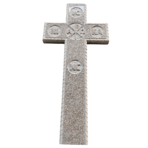 G664 Romanian Cross Headstone