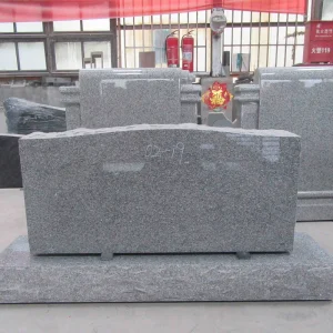 Grey upright headstone