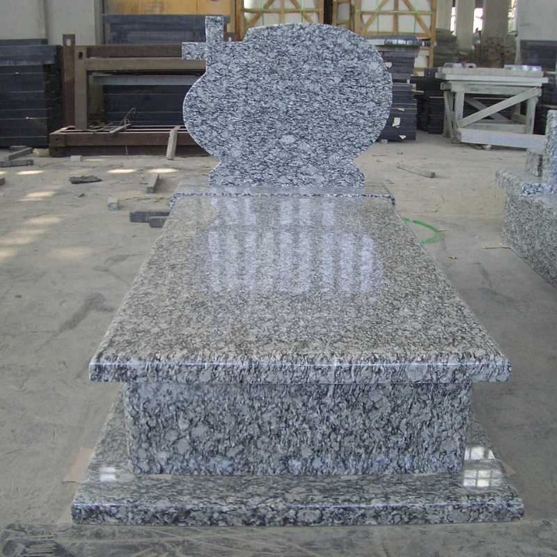 Spary white tombstone