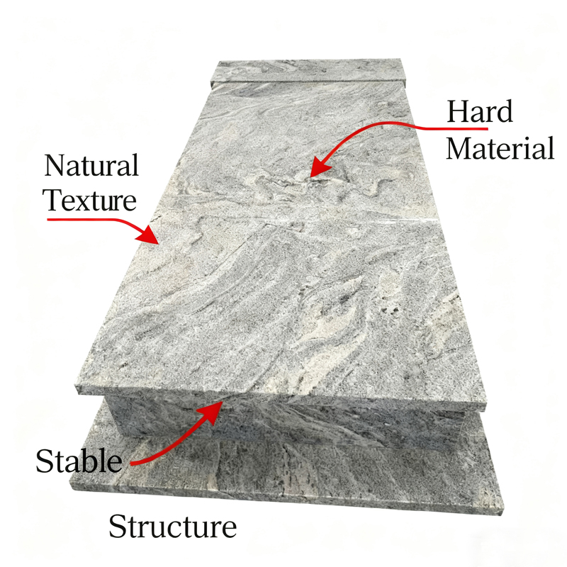 Viscount White Granite Tombstone Designs3