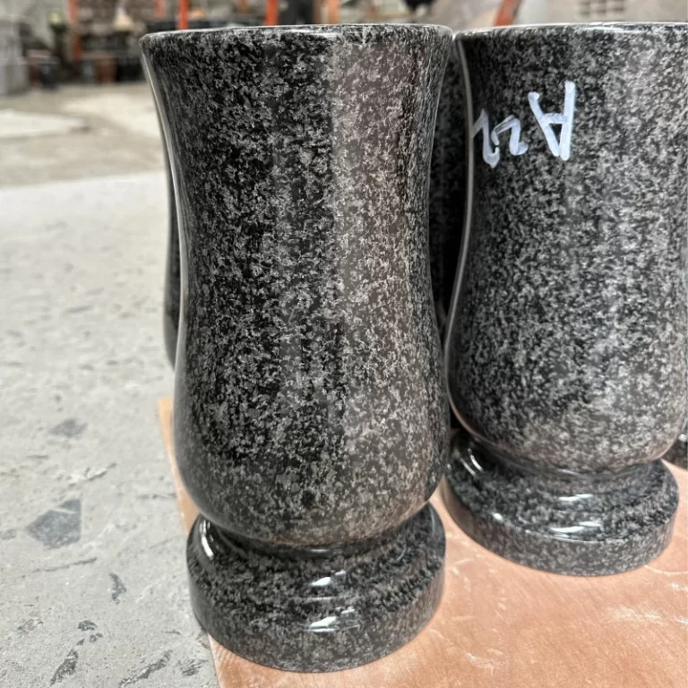 black-impala-granite-cemetery-vase