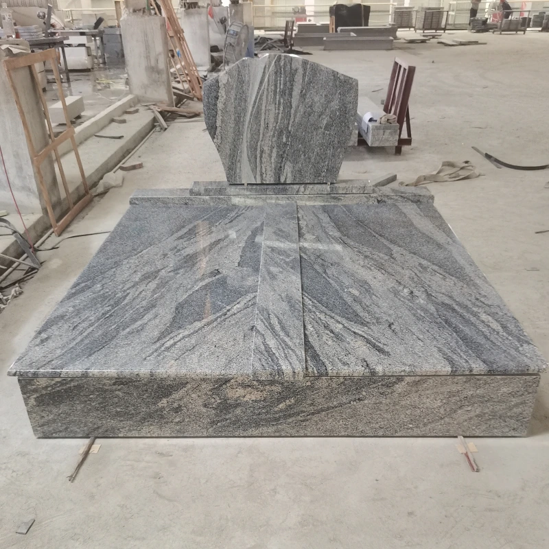 China Juparana Double Hungary Tombstone