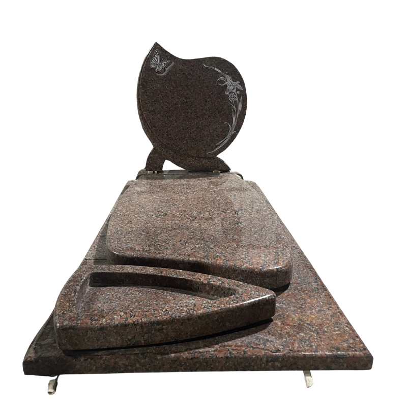 G562 maple red granite french monument