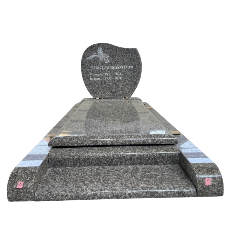 G664 Granite French Style Tombstone