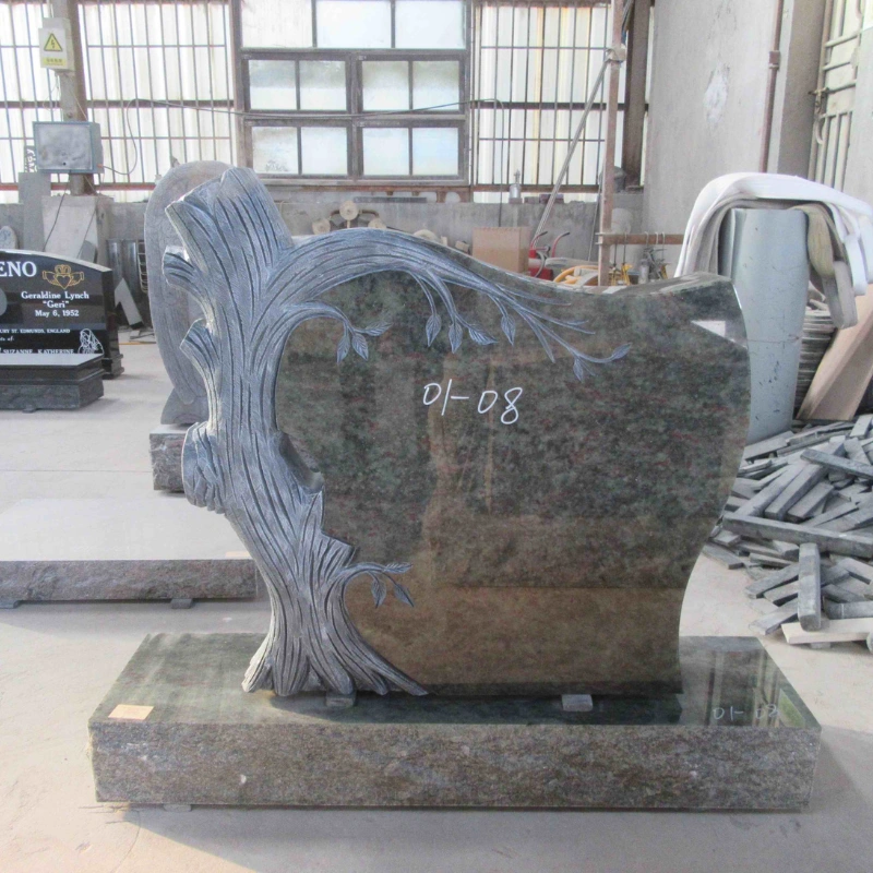 Custom Tree of Life Granite Tombstone