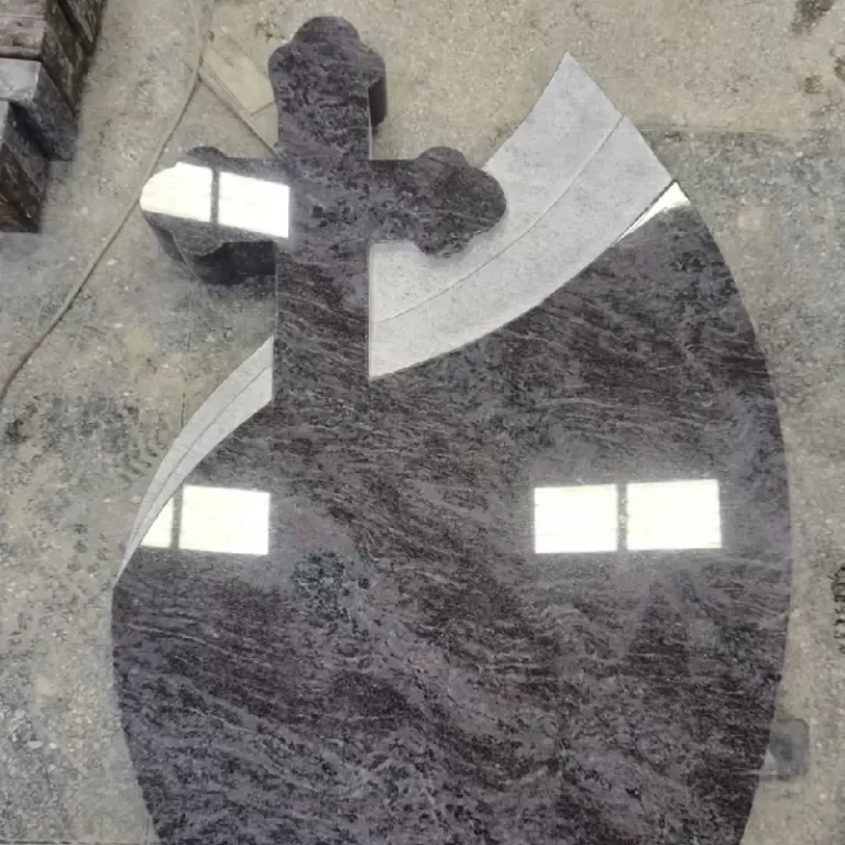 Bahama Blue Granite Hungary-Style Wave Cross