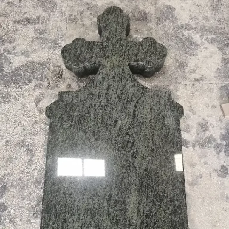 Olive Green Granite Hungary-Style Cross