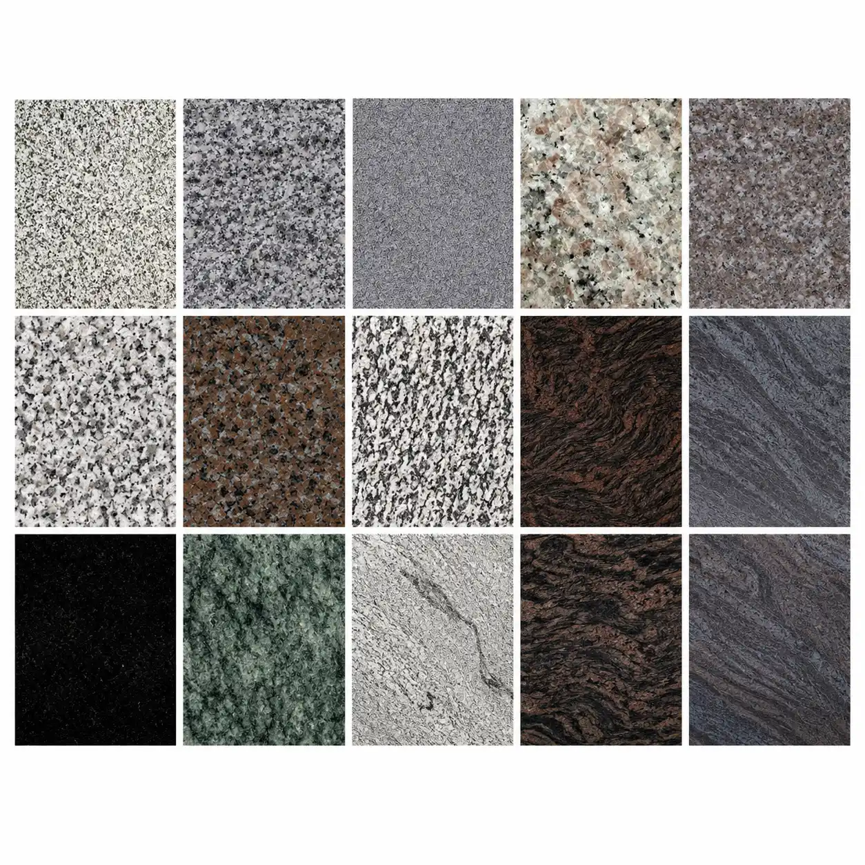 Selected granite materials for Irish memorials and custom Irish tombstone projects